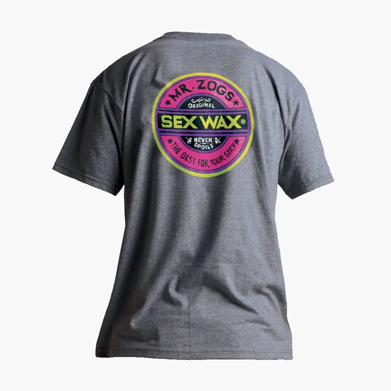 Sex Wax Tee Fluro Grey-1